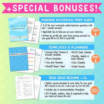 Nursing School Success Bundle